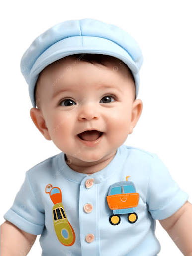 Cute Baby in Blue Cap